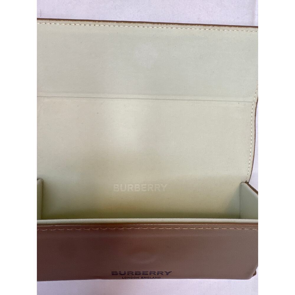 Burberry London England Eyeglass Sunglasses Tan Case Soft Leather - Case Only - Picture 3 of 9